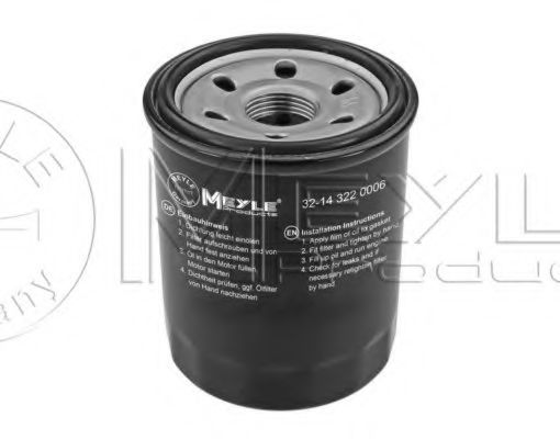 MEYLE 32-14 322 0006 Масляный фильтр для KIA MORNING (Киа Морнинг) MEYLE 32-14 322 0006 Масляный фильтр для KIA MORNING (Киа Морнинг)