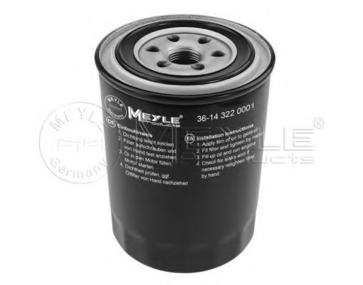 MEYLE 36-14 322 0001 Масляный фильтр для NISSAN URVAN (Ниссан Урvан) MEYLE 36-14 322 0001 Масляный фильтр для NISSAN URVAN (Ниссан Урvан)