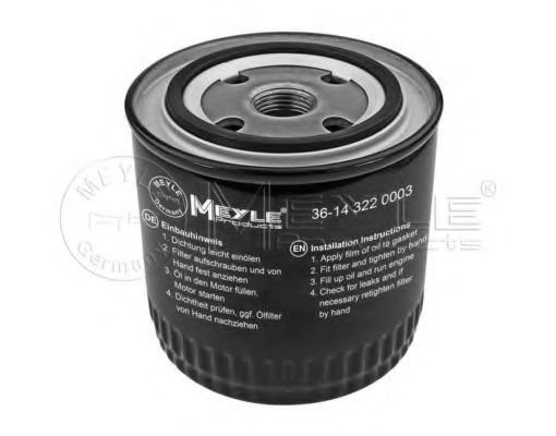 MEYLE 36-14 322 0003 Масляный фильтр для NISSAN NP300 (Ниссан Нп300) MEYLE 36-14 322 0003 Масляный фильтр для NISSAN NP300 (Ниссан Нп300)