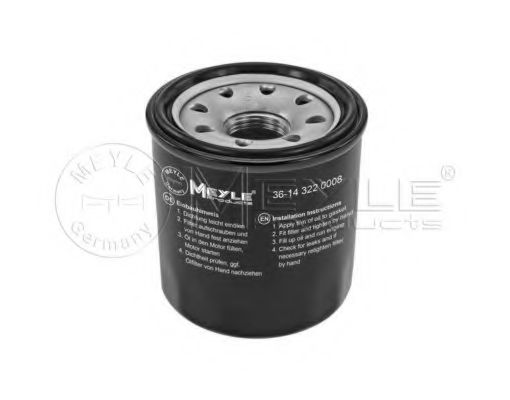 MEYLE 36-14 322 0008 Масляный фильтр для NISSAN FAIRLADY Z (Ниссан Фаирладъ з) MEYLE 36-14 322 0008 Масляный фильтр для NISSAN FAIRLADY Z (Ниссан Фаирладъ з)