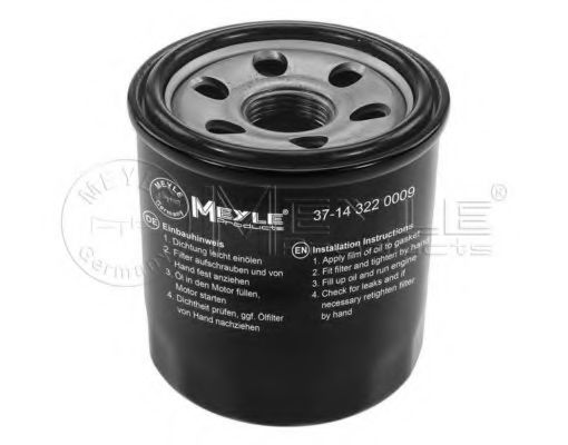 MEYLE 37-14 322 0009 Масляный фильтр для KIA MORNING (Киа Морнинг) MEYLE 37-14 322 0009 Масляный фильтр для KIA MORNING (Киа Морнинг)