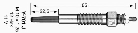 NGK 5116 Свеча накаливания для MAZDA 626 III (Мазда 626 3) NGK 5116 Свеча накаливания для MAZDA 626 III (Мазда 626 3)