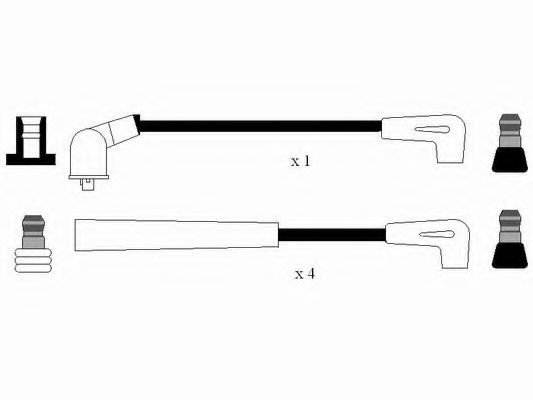 NGK 0615 Комплект проводов зажигания для FORD GRANADA I (Форд Гранада и) NGK 0615 Комплект проводов зажигания для FORD GRANADA I (Форд Гранада и)