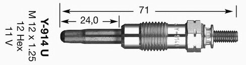 NGK 2643 Свеча накаливания для RENAULT SAFRANE (Рено Сафранэ) NGK 2643 Свеча накаливания для RENAULT SAFRANE (Рено Сафранэ)