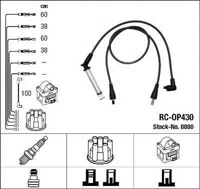 NGK 0800 Комплект проводов зажигания для OPEL OMEGA A (Опель Омэга а) NGK 0800 Комплект проводов зажигания для OPEL OMEGA A (Опель Омэга а)