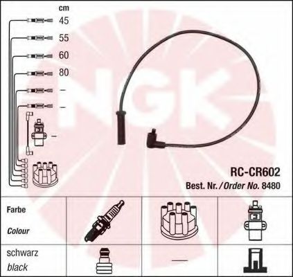 NGK 44298 Комплект проводов зажигания для CITROËN SYNERGIE (CитроËн Сънэргиэ) NGK 44298 Комплект проводов зажигания для CITROËN SYNERGIE (CитроËн Сънэргиэ)