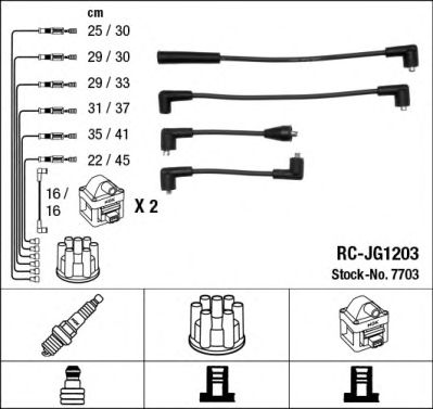 NGK 7703 Комплект проводов зажигания для JAGUAR VANDEN PLAS (Ягуар Vандэн плас) NGK 7703 Комплект проводов зажигания для JAGUAR VANDEN PLAS (Ягуар Vандэн плас)