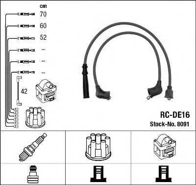 NGK 8091 Комплект проводов зажигания для DAIHATSU DOMINO II (Дайхатсу Домино 2) NGK 8091 Комплект проводов зажигания для DAIHATSU DOMINO II (Дайхатсу Домино 2)