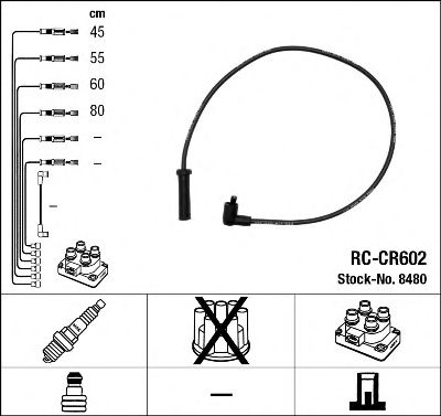 NGK 8480 Комплект проводов зажигания для CITROËN SYNERGIE (CитроËн Сънэргиэ) NGK 8480 Комплект проводов зажигания для CITROËN SYNERGIE (CитроËн Сънэргиэ)