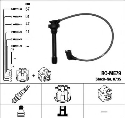 NGK 8735 Комплект проводов зажигания для MITSUBISHI RVR (Митсубиши/митсубиси Рvр) NGK 8735 Комплект проводов зажигания для MITSUBISHI RVR (Митсубиши/митсубиси Рvр)