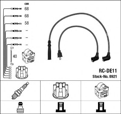 NGK 8921 Комплект проводов зажигания для DAIHATSU DOMINO II (Дайхатсу Домино 2) NGK 8921 Комплект проводов зажигания для DAIHATSU DOMINO II (Дайхатсу Домино 2)