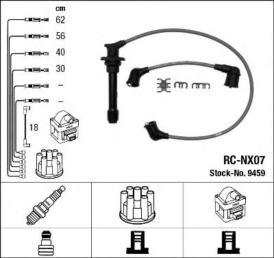 NGK 9459 Комплект проводов зажигания для NISSAN PRIMERA (Ниссан Примера) NGK 9459 Комплект проводов зажигания для NISSAN PRIMERA (Ниссан Примера)