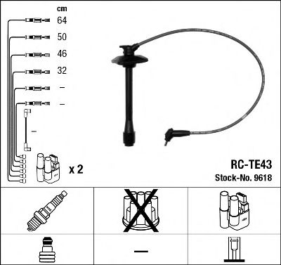 NGK 9618 Комплект проводов зажигания для TOYOTA SCEPTER (Тойота/тоета Сcэптэр) NGK 9618 Комплект проводов зажигания для TOYOTA SCEPTER (Тойота/тоета Сcэптэр)