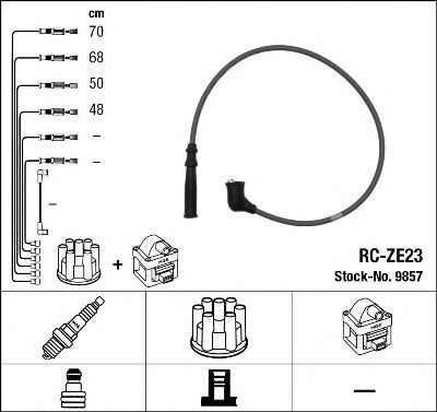 NGK 9857 Комплект проводов зажигания для MAZDA 323 P V (Мазда 323 пв) NGK 9857 Комплект проводов зажигания для MAZDA 323 P V (Мазда 323 пв)