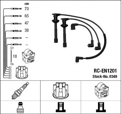 NGK 0349 Комплект проводов зажигания для NISSAN PRIMERA (Ниссан Примера) NGK 0349 Комплект проводов зажигания для NISSAN PRIMERA (Ниссан Примера)