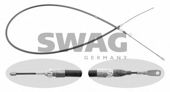 SWAG 10 90 1667 Трос, стояночная тормозная система для левостороннего расположения руля для MERCEDES-BENZ E-CLASS (Мэрcэдэс-бэнз Е класс) SWAG 10 90 1667 Трос, стояночная тормозная система для левостороннего расположения руля для MERCEDES-BENZ E-CLASS (Мэрcэдэс-бэнз Е класс)