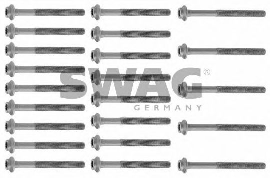 SWAG 10 91 0236 Комплект болтов головки цилидра 