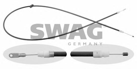 SWAG 10 91 8122 Трос, стояночная тормозная система для левостороннего расположения руля для MERCEDES-BENZ E-CLASS (Мэрcэдэс-бэнз Е класс) SWAG 10 91 8122 Трос, стояночная тормозная система для левостороннего расположения руля для MERCEDES-BENZ E-CLASS (Мэрcэдэс-бэнз Е класс)