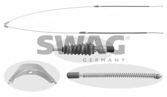 SWAG 10 92 1328 Трос, стояночная тормозная система Барабанный механизм для MERCEDES-BENZ T2/L (Мэрcэдэс-бэнз Т2/л) SWAG 10 92 1328 Трос, стояночная тормозная система Барабанный механизм для MERCEDES-BENZ T2/L (Мэрcэдэс-бэнз Т2/л)