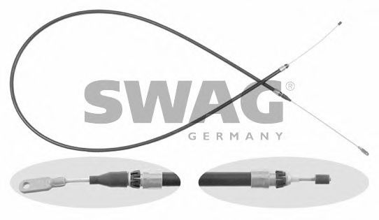 SWAG 10 92 6557 Трос, стояночная тормозная система для MERCEDES-BENZ E-CLASS (Мэрcэдэс-бэнз Е класс) SWAG 10 92 6557 Трос, стояночная тормозная система для MERCEDES-BENZ E-CLASS (Мэрcэдэс-бэнз Е класс)