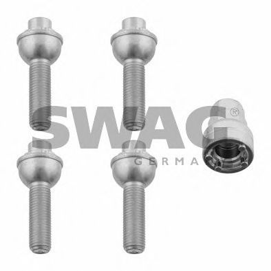 SWAG 10 92 8452 Болт для крепления колеса для стального диска для MERCEDES-BENZ CABRIOLET (Мэрcэдэс-бэнз Cабриолэт)