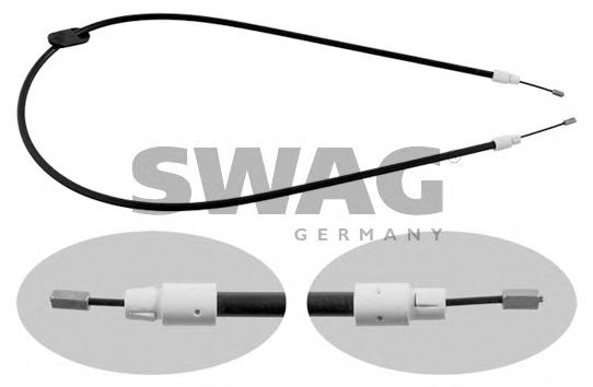SWAG 10 93 4904 Трос, стояночная тормозная система для правостороннего расположения руля для MERCEDESBENZ (Мерседес бенц) SWAG 10 93 4904 Трос, стояночная тормозная система для правостороннего расположения руля для MERCEDESBENZ (Мерседес бенц)