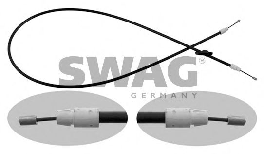 SWAG 10 93 4906 Трос, стояночная тормозная система для MERCEDESBENZ (Мерседес бенц) SWAG 10 93 4906 Трос, стояночная тормозная система для MERCEDESBENZ (Мерседес бенц)