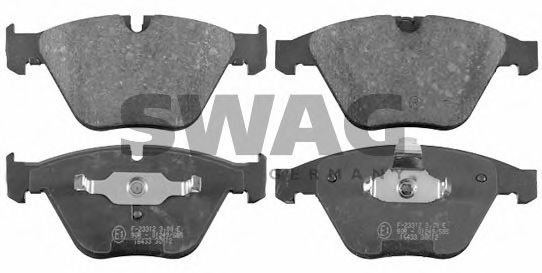 SWAG 20 91 6433 Тормозные колодки N 62 для BMW (Бмв) SWAG 20 91 6433 Тормозные колодки N 62 для BMW (Бмв)