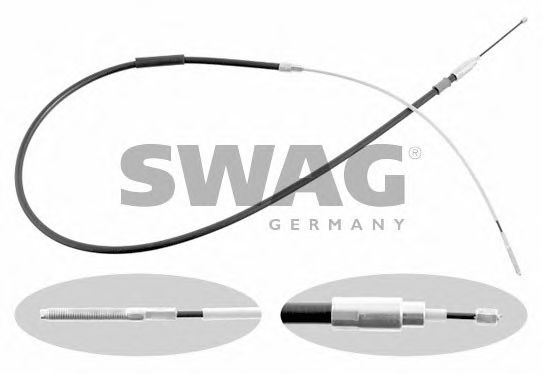 SWAG 20 92 8736 Трос, стояночная тормозная система для BMW (Бмв) SWAG 20 92 8736 Трос, стояночная тормозная система для BMW (Бмв)