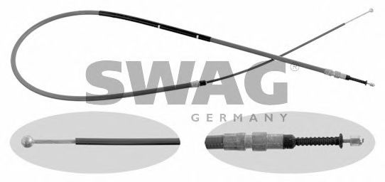 SWAG 20 93 1147 Трос, стояночная тормозная система M 54 для BMW (Бмв) SWAG 20 93 1147 Трос, стояночная тормозная система M 54 для BMW (Бмв)