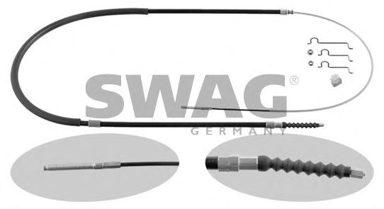SWAG 20 93 6673 Трос, стояночная тормозная система M 52 для BMW (Бмв) SWAG 20 93 6673 Трос, стояночная тормозная система M 52 для BMW (Бмв)