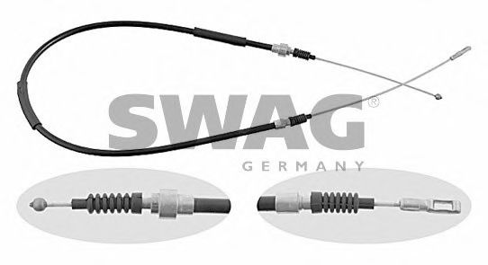 SWAG 30 90 2088 Трос, стояночная тормозная система Дисковой механизм для AUDI 100 (Ауди 100) SWAG 30 90 2088 Трос, стояночная тормозная система Дисковой механизм для AUDI 100 (Ауди 100)