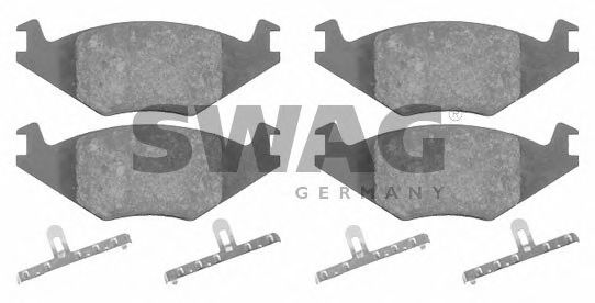 SWAG 30 91 6011 Тормозные колодки для VOLKSWAGEN JETTA II (Фольксваген Жэтта 2) SWAG 30 91 6011 Тормозные колодки для VOLKSWAGEN JETTA II (Фольксваген Жэтта 2)