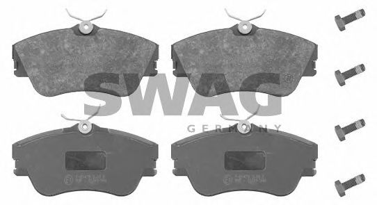 SWAG 30 91 6304 Тормозные колодки полный для VOLKSWAGEN (Фольксваген) SWAG 30 91 6304 Тормозные колодки полный для VOLKSWAGEN (Фольксваген)