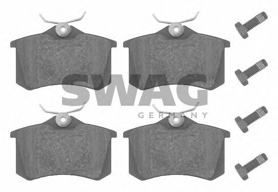 SWAG 30 91 6344 Тормозные колодки AGG для VOLKSWAGEN (Фольксваген) SWAG 30 91 6344 Тормозные колодки AGG для VOLKSWAGEN (Фольксваген)