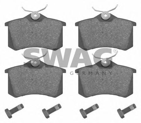 SWAG 30 91 6346 Тормозные колодки 31-P-080 001 для VOLKSWAGEN (Фольксваген) SWAG 30 91 6346 Тормозные колодки 31-P-080 001 для VOLKSWAGEN (Фольксваген)