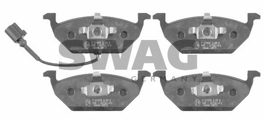 SWAG 30 91 6446 Тормозные колодки 8L-Y-000 001 для VOLKSWAGEN (Фольксваген) SWAG 30 91 6446 Тормозные колодки 8L-Y-000 001 для VOLKSWAGEN (Фольксваген)