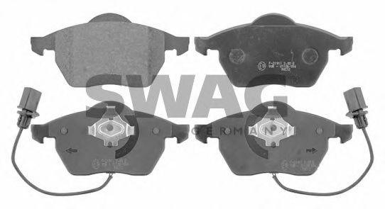 SWAG 30 91 6447 Тормозные колодки ARM для VOLKSWAGEN (Фольксваген) SWAG 30 91 6447 Тормозные колодки ARM для VOLKSWAGEN (Фольксваген)