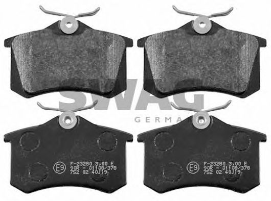 SWAG 30 91 6457 Тормозные колодки для VOLKSWAGEN (Фольксваген) SWAG 30 91 6457 Тормозные колодки для VOLKSWAGEN (Фольксваген)