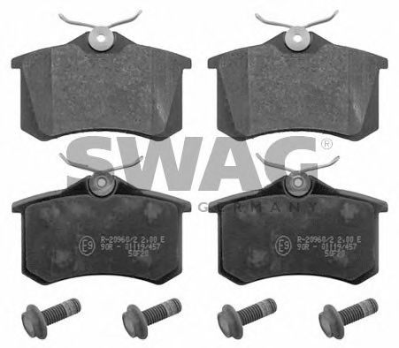 SWAG 30 91 6488 Тормозные колодки для VOLKSWAGEN GOLF V (Фольксваген Гольф 5) SWAG 30 91 6488 Тормозные колодки для VOLKSWAGEN GOLF V (Фольксваген Гольф 5)