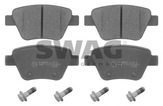 SWAG 30 91 6797 Тормозные колодки Bosch для VOLKSWAGEN (Фольксваген) SWAG 30 91 6797 Тормозные колодки Bosch для VOLKSWAGEN (Фольксваген)