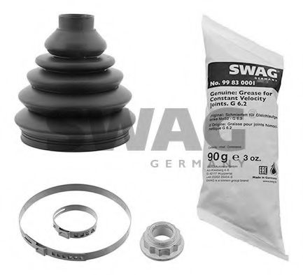 SWAG 30 93 0142 Комплект пылника, приводной вал со стороны колеса для VOLKSWAGEN (Фольксваген) SWAG 30 93 0142 Комплект пылника, приводной вал со стороны колеса для VOLKSWAGEN (Фольксваген)