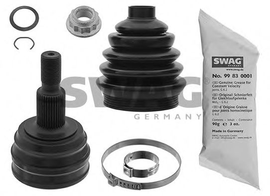 SWAG 30 93 3252 Шарнирный комплект, приводной вал со стороны колеса для SKODA (Шкода) SWAG 30 93 3252 Шарнирный комплект, приводной вал со стороны колеса для SKODA (Шкода)