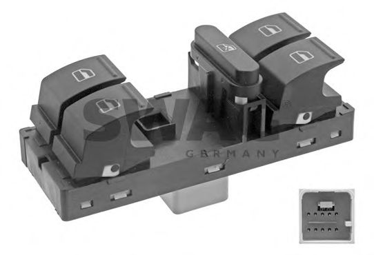 SWAG 30 93 7489 Выключатель, стеклолодъемник для VOLKSWAGEN PASSAT ALLTRACK (Фольксваген Пассат олтрек) SWAG 30 93 7489 Выключатель, стеклолодъемник для VOLKSWAGEN PASSAT ALLTRACK (Фольксваген Пассат олтрек)