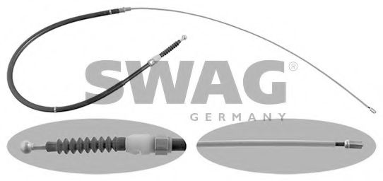 SWAG 30 94 8306 Трос, стояночная тормозная система 1SK для SKODA (Шкода) SWAG 30 94 8306 Трос, стояночная тормозная система 1SK для SKODA (Шкода)