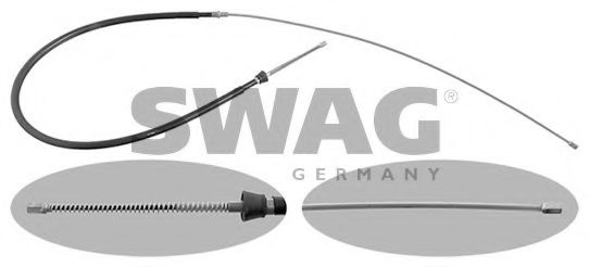 SWAG 30 94 8331 Трос, стояночная тормозная система для автомобиля с барабанной тормозной системой на задней оси для SKODA (Шкода) SWAG 30 94 8331 Трос, стояночная тормозная система для автомобиля с барабанной тормозной системой на задней оси для SKODA (Шкода)