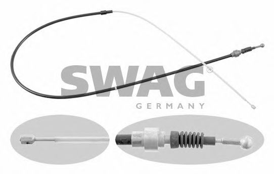 SWAG 32 92 2734 Трос, стояночная тормозная система 1KK 1KV для VOLKSWAGEN GOLF IV (Фольксваген Гольф 4) SWAG 32 92 2734 Трос, стояночная тормозная система 1KK 1KV для VOLKSWAGEN GOLF IV (Фольксваген Гольф 4)