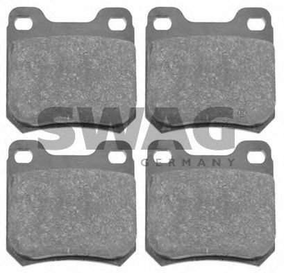 SWAG 40 91 6155 Тормозные колодки K1000099 для OPEL OMEGA A (Опель Омэга а) SWAG 40 91 6155 Тормозные колодки K1000099 для OPEL OMEGA A (Опель Омэга а)