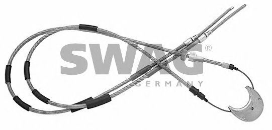 SWAG 50 90 5843 Трос, стояночная тормозная система для автомобилей с ABS для FORD ORION II (Форд Орион 2) SWAG 50 90 5843 Трос, стояночная тормозная система для автомобилей с ABS для FORD ORION II (Форд Орион 2)