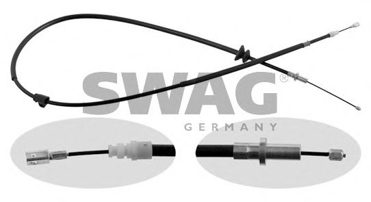 SWAG 55 93 3159 Трос, стояночная тормозная система для VOLVO (Вольво) SWAG 55 93 3159 Трос, стояночная тормозная система для VOLVO (Вольво)
